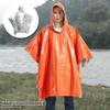 6Pcs Emergency Rain Poncho, Waterproof Foldable Compact Survival Blanket Poncho Kit with Carry Bag and Whistle, Keep You Dry and Warmth, for Survival Camping Extreme Weather view 2