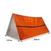 3Pcs Emergency Tents, Foldable Survival Shelter with with Carry Bag and Whistle, Outdoor Waterproof Thermal Tents, Keep You Dry and Warmth, for Survival Camping Extreme Weather view 4
