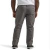 Lee Men's Flat Front Slim Straight Pant, Charcoal, 34W x 30L view 3