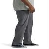 Lee Men's Big & Tall Extreme Motion Flat Front Regular Straight Pant Painter Gray 44W x 30L Big view 2