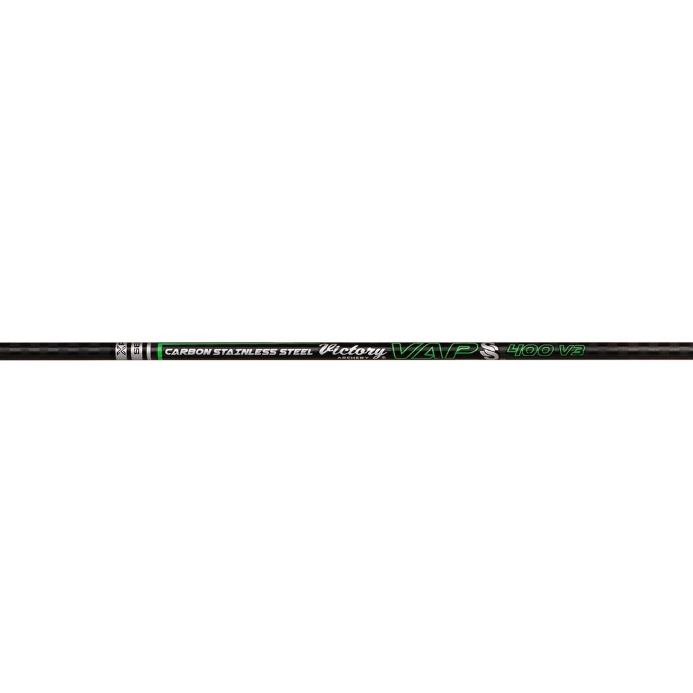 Victory Archery VAP SS 0.166" Micro Diameter Hunting Arrow (Spine: 350, 12 Pack Bare Shafts, Straightness 0.003 - Gamer - Green)