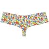 Jaxu Men's Mini Cheek Underwear Bulge Pouch Hipster Boxer Brief Booty Short Half Hip Brazilian Bikini Skimpy Swimwear Orange Peach Blossom L view 3