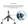 CEEBUS Pedal Exerciser Foldable Portable Mini Exercise Bike with Digital Display for Legs and Arm Under Desk Bike Cycle Stepper Training for Indoor and Outdoor Rehab Workout view 2