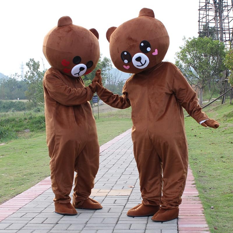 FurryWu Studio New Professional Teddy Bear Costume Christmas Cosplay Halloween Mascot Costume Fancy Dress Adult Size Mascotte Mascota Carnival Party Cosply Costume Fancy Dress Suit