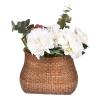 Baskets, 9.45 in Kids Basket for Girls, Wicker Basket, Wicker Baskets for Cruisers, Hand-Woven Basket, Detachable Wicker Front Handlebar, Nantucket Basket Light view 1