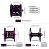 Baitcasting Reel Lightweight Casting Reels Lure Fishing Reel 7.2:1 Speed Ratio Shallow Spool Fishing Wheel for All Season Lake Fishing, River Fishing, Raft Fishing (DW130W, Left Hand) view 3