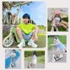 GLDDFDG Folding Kick Scooter for Kids Teens and Adults,Adjustable Helght,Non-Slip Deck,Dual Brakes System,Best Gift for Age 6 Up Kids Girls Boys Teens, 220Lb Weight Limit,White view 2