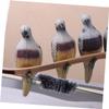 BESPORTBLE 3 Pcs Simulated Pigeon Foam Stickers Sports Stickers 3D Stickers Christmas Ornaments Self Adhesive Shooting Targets Eva Foam Simulation Animal Pigeon view 2