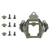 AOUTACC Upgraded Tactical Helmet NVG Mounting Shroud Zinc Alloy and Plastic Sports Camera Mount Base, Lightweight Multifunctional Equipment Adapter Base for All Fast Helmets-Green view 1