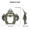 AOUTACC Upgraded Tactical Helmet NVG Mounting Shroud Zinc Alloy and Plastic Sports Camera Mount Base, Lightweight Multifunctional Equipment Adapter Base for All Fast Helmets-Green view 2