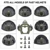 AOUTACC Upgraded Tactical Helmet NVG Mounting Shroud Zinc Alloy and Plastic Sports Camera Mount Base, Lightweight Multifunctional Equipment Adapter Base for All Fast Helmets-Green view 4