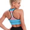 TAIZIYEAH Transgender Pride Flag Yoga Vest Womens Summer Cute Short Sleeve 2XL view 2
