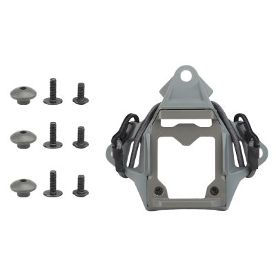 AOUTACC Upgraded Tactical Helmet NVG Mounting Shroud Zinc Alloy and Plastic Sports Camera Mount Base, Lightweight Multifunctional Equipment Adapter Base for All Fast Helmets-Grey