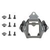 AOUTACC Upgraded Tactical Helmet NVG Mounting Shroud Zinc Alloy and Plastic Sports Camera Mount Base, Lightweight Multifunctional Equipment Adapter Base for All Fast Helmets-Grey view 1