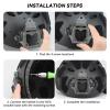 AOUTACC Upgraded Tactical Helmet NVG Mounting Shroud Zinc Alloy and Plastic Sports Camera Mount Base, Lightweight Multifunctional Equipment Adapter Base for All Fast Helmets-Grey view 3