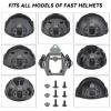 AOUTACC Upgraded Tactical Helmet NVG Mounting Shroud Zinc Alloy and Plastic Sports Camera Mount Base, Lightweight Multifunctional Equipment Adapter Base for All Fast Helmets-Grey view 4