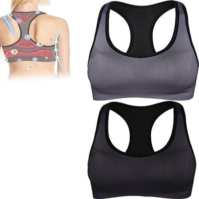 2PCS Ice Silk Ion Lymphvity Detoxification and Shaping & Powerful Lifting Bra, Ultra-Thin Ice Silk Lifting Bra (I,L)