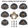 AOUTACC Upgraded Tactical Helmet NVG Mounting Shroud Zinc Alloy and Plastic Sports Camera Mount Base, Lightweight Multifunctional Equipment Adapter Base for All Fast Helmets-Tan (T2) view 4