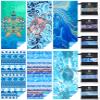 6 Pack Microfiber Lightweight Beach Towel Sand Free Quick Dry Absorbent Thin Compact Towels for Swimming Pool Camping Beach Accessories Large Easy Pack Travel Things for Vacation Essentials Gift view 1
