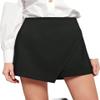 IBOXQ Women's Summer Casual Shorts Solid Wrap Front Skort view 1