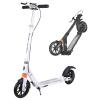 CUIOT Kick Scooter for Adults - 8" Big Wheels Foldable Scooter for Kids Ages 10+,Teens & Adults, Adjustable Handlebar, Disc Brake& Suspension, Lightweight Aluminum Frame Up to 250+ lbs,White view 1