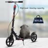 CUIOT Kick Scooter for Adults Teens, Big Wheels Foldable Scooter Ages 10+ Kids Youth, 34''-41'' Adjustable Handlebar, Hand Brake and Foot Brake, Lightweight High Carbon Steel Frame Up to 330Lbs,White view 2