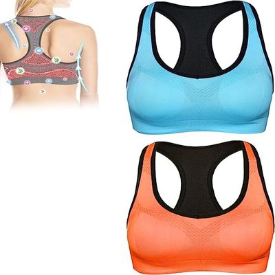 2PCS Ice Silk Ion Lymphvity Detoxification and Shaping & Powerful Lifting Bra, Ultra-Thin Ice Silk Lifting Bra (B,3XL)