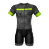 Sparx Mens Elite Aerosuit Triathlon Suit Mens Short Sleeve Tri Suit Skinsuit (Black Stripes, 2XL) view 2