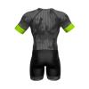 Sparx Mens Elite Aerosuit Triathlon Suit Mens Short Sleeve Tri Suit Skinsuit (Black Stripes, 2XL) view 4