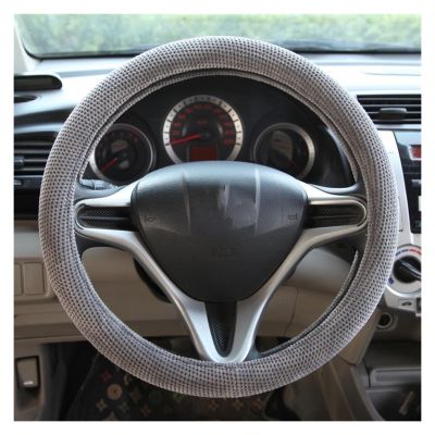 FUERU Car Steering Wheel Cover Set Car Steering Wheel Cover Fashion Fabric Four Seasons Available Car Interior Accessories (Color : 2#)