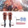 Tree Climbing Spikes, Pole Climbing Spurs Tree Climbing Spike Set Pole Climbing Spurs Carbon Steel Adjustable Climber Arborist Equipment for Climbers, Logging, Hunting Observation, Fruit Picking view 1
