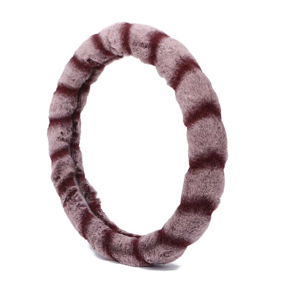 FUERU Car Steering Wheel Cover Set Car Steering Wheel Cover Winter Warm Plush Comfortable Shock-Absorbing Fashion Car Interiors (Color : 3#)