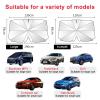 for Golf 6 MK6 VI 2009-2013,Car Windscreen Sunshade,Front Window UV UmbrellaHeat-Insulating Foldable Parasol view 4