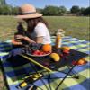 iClimb 1 Folding Table and 1 Low Folding Chair Bundle, Ultralight Compact for Solo Person Outdoor Backpacking Camping Hiking Beach Concert view 2