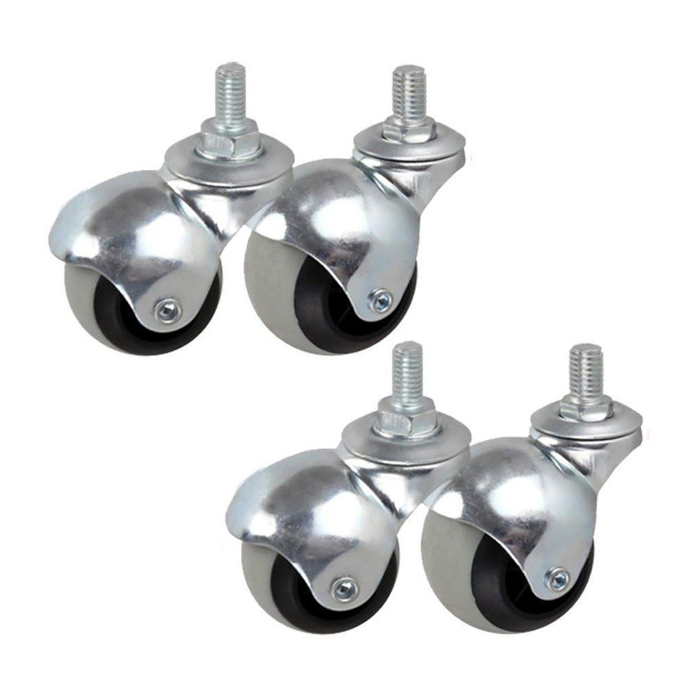 dcIustfHE Casters 2 inch Spherical Nylon Sofanitureer Dia Swivelor Wheels Fixed Plateers Universal Wheel to The Sofa Cabinet Crib Office Chair 4 Packs/2Inch
