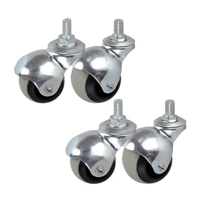 dcIustfHE Casters 1.5 inch Spherical Nylon Sofanitureer 50Mm Dia Swivelor Wheels Fixed Plateers Universal Wheel to The Sofa Cabinet Crib Office Chair 4 Packs (1.5Inch)