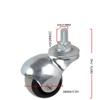 dcIustfHE Casters 1.5 inch Spherical Nylon Sofanitureer 50Mm Dia Swivelor Wheels Fixed Plateers Universal Wheel to The Sofa Cabinet Crib Office Chair 4 Packs (1.5Inch) view 2