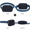 jealkip Fleece Fanny pack with Adjustable Strap for Women and Men Crossbody Bag Bum Bag, Waist Pack for Hiking Workout Sports Travel Blue view 2