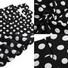 50s Skirts for Women Polka Dot Black Knee Length Skirt Womens Vintage High Waist A-Line Skater Skirt Flared Midi Skirt Faldas De Mujer Elegantes Pleated Swing Skirt Black Bow Tie Polka Dot XL view 4