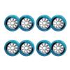 JHKJ Inline Replacement Wheels 8 Pack Without Bearings 85A Wheel for Indoor/Outdoor Replacement Wheel 90mm 100mm 110mm Four Colors Optional,Blue,110mm view 1