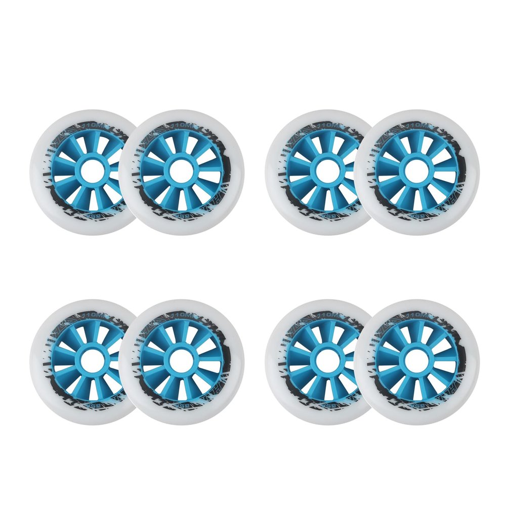 JHKJ Inline Wheels Replacement Wheels Hardness 85A 90mm 100mm 110mm Professional Speed Skating Inline Wheel Replacement Wheels PU Rubber,Blue,90mm