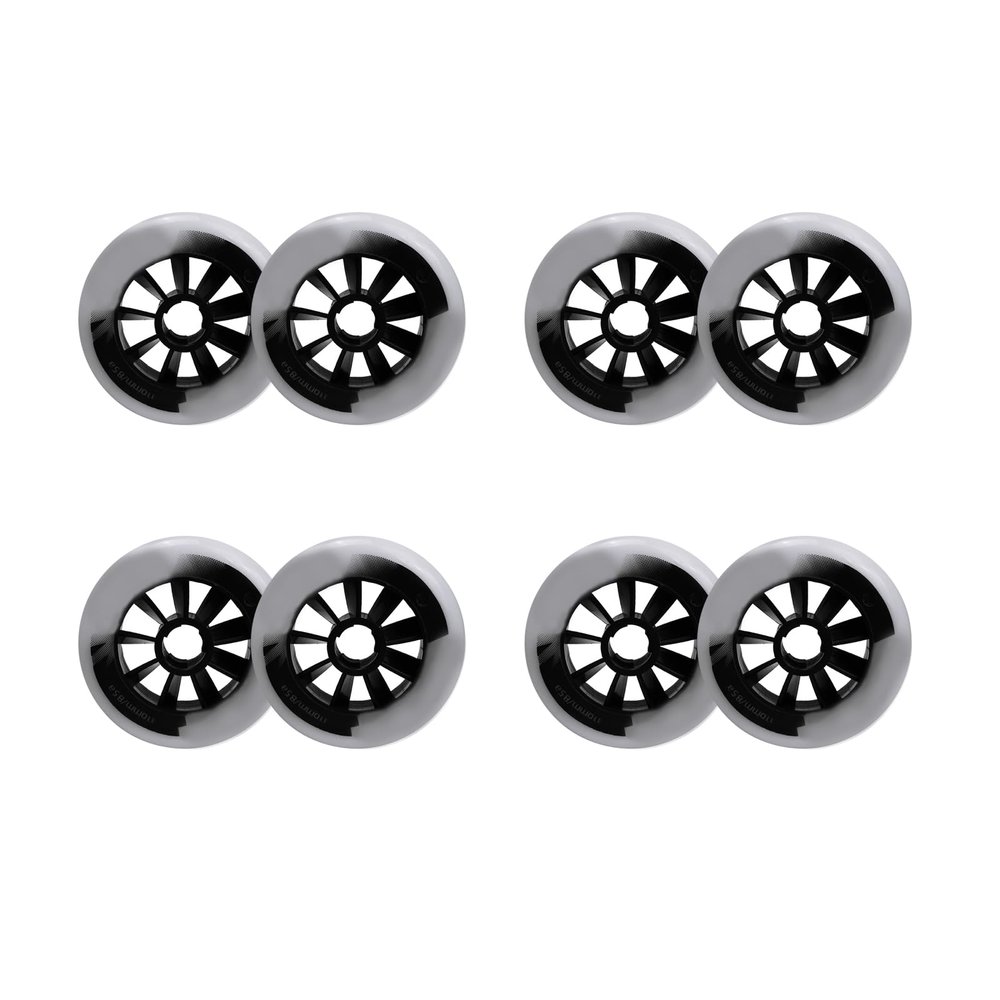 JHKJ Inline Replacement Wheels 8 Pack Without Bearings 85A Wheel for Indoor/Outdoor Replacement Wheel 90mm 100mm 110mm Four Colors Optional,White,110mm