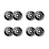JHKJ Inline Replacement Wheels 8 Pack Without Bearings 85A Wheel for Indoor/Outdoor Replacement Wheel 90mm 100mm 110mm Four Colors Optional,White,110mm view 1