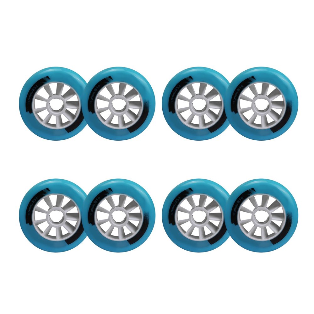 JHKJ Inline Replacement Wheels 8 Pack Without Bearings 85A Wheel for Indoor/Outdoor Replacement Wheel 90mm 100mm 110mm Four Colors Optional,Blue,90mm