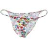 Jaxu Men Bikini Briefs Flex Skimpy Underwearpants Enhance Bulge Pouch Posing Underwear Male Ruched Cheek Briefs String Waist 2-Pack(Pink Abstract Stripe,Pink Peach Blossom) XL view 4
