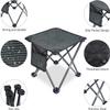 Tevaibo Camping Stool Portable, 13.7 Inch Folding Stool for Outdoor Gardening, Fishing, BBQ, Hiking with Carry Bag(400 LBS Capacity) view 3