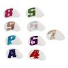 9 PCS Golf Club Head Covers, PU Waterproof Fabric, Plush Synthetic Leather Golf Iron Head Covers Set, Embroidered Club Label On Both Sides of Head Cover(Whtie) view 1