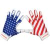 Dot Stitch American Flag Batting Gloves & Softball Gloves USA Flag Baseball Batting Gloves Youth Kids Baseball Batting Glove for Youth Men Adult & Unisex view 2