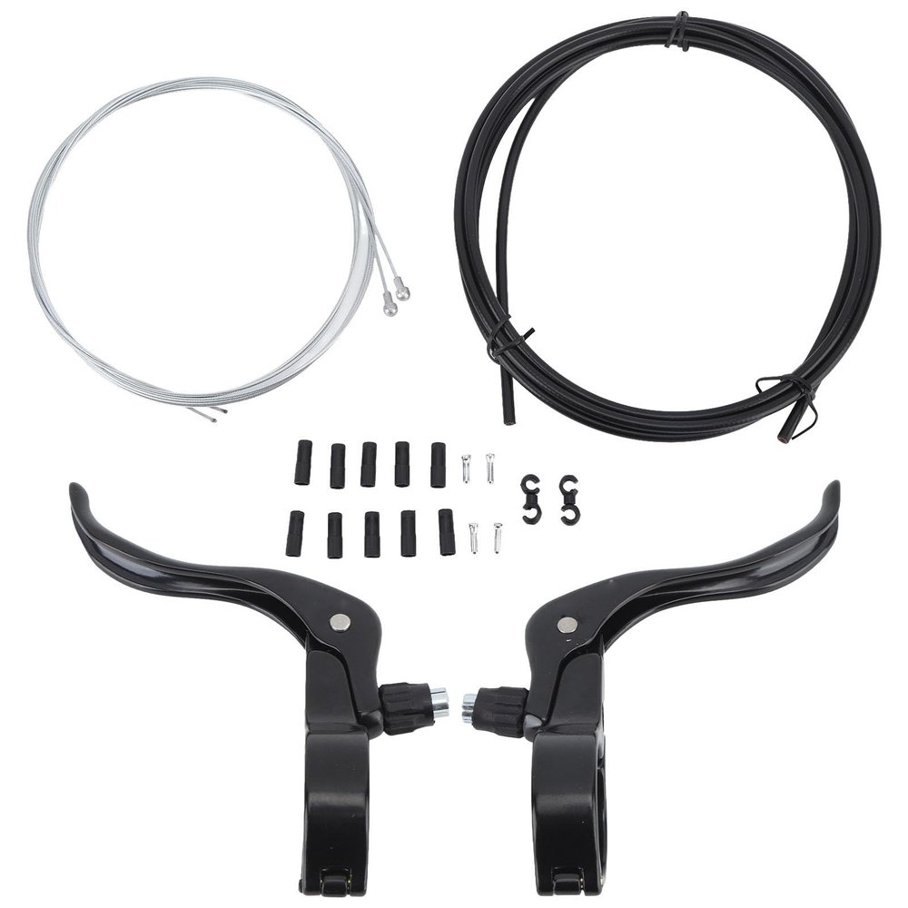 Tbest Brakes Set, Complete Brakes Set Bicycle Brake Lever Brake Housing and Cable for Bicycle Mountain Bikes Road Bikes 31.8mm Installation