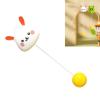 Table Tennis Trainer, Table Tennis Trainer Elastic Shaft Cute Automatic Winding Exercise Coordination Ability for Kids for Self Practice (#2) view 3